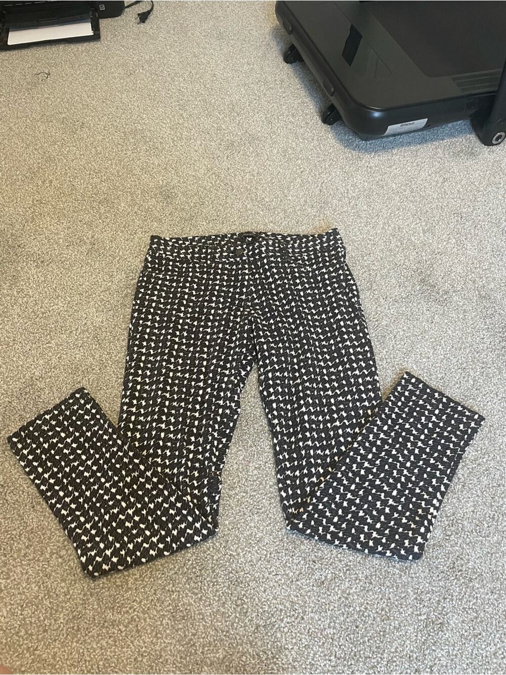 J McLaughlin Houndstooth Skinny Pant Size 4